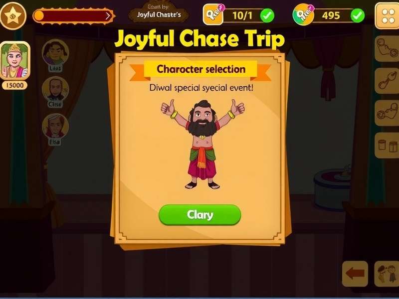 Joyful Chase Trip Character Selection